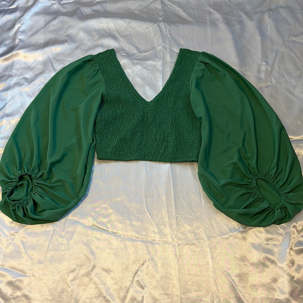 V-neck blouse